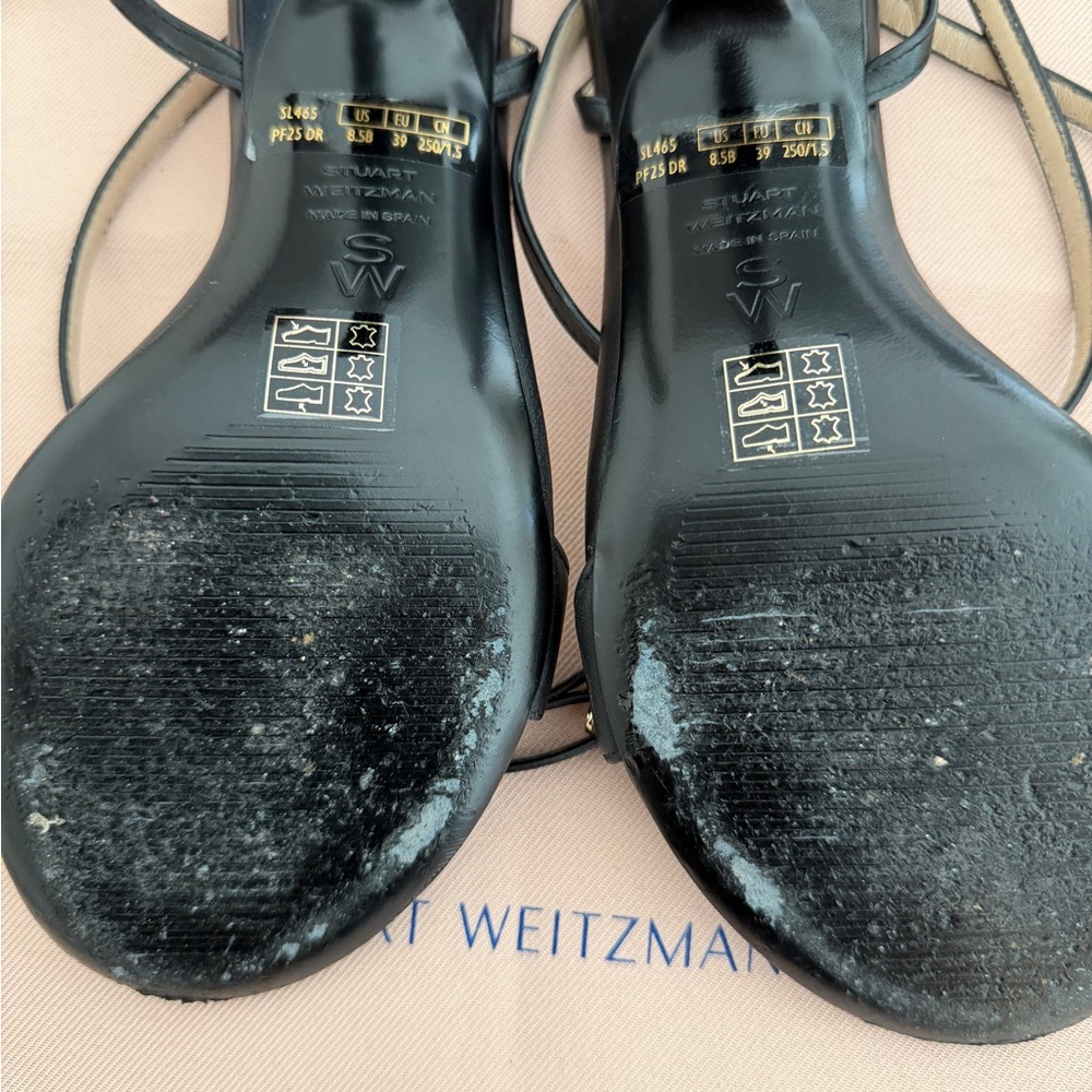 Stuart Weitzman Black Strappy Heels‎ - Picture 8 of 14